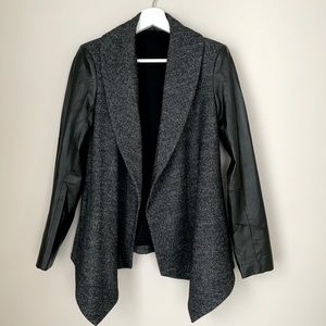 Wool & Lamb Leather hybrid blazer/jacket